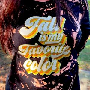 Fall is my favorite color Graphic Long Sleeve